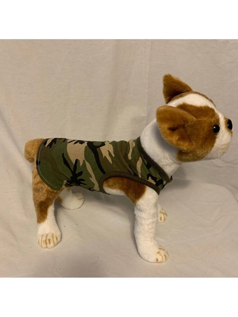 Camo Green Doggie Tank Top Sz S